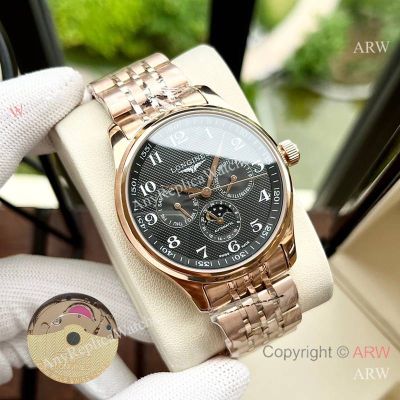 High Quality Replica LONGINES Men's Watch Different Colors 316L Stainless Steel Strap Different Colors Face Dial Different Colors Case Watch 40*12mm